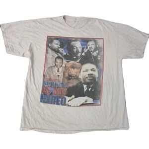 Vintage MLK Rap Tee Shirt XL Martin Luther King Y2K Black History Dream Speach
